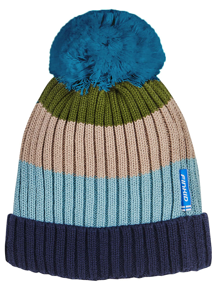 finkid Czapka "Pompula" ze wzorem rozmiar: 48-50 cm