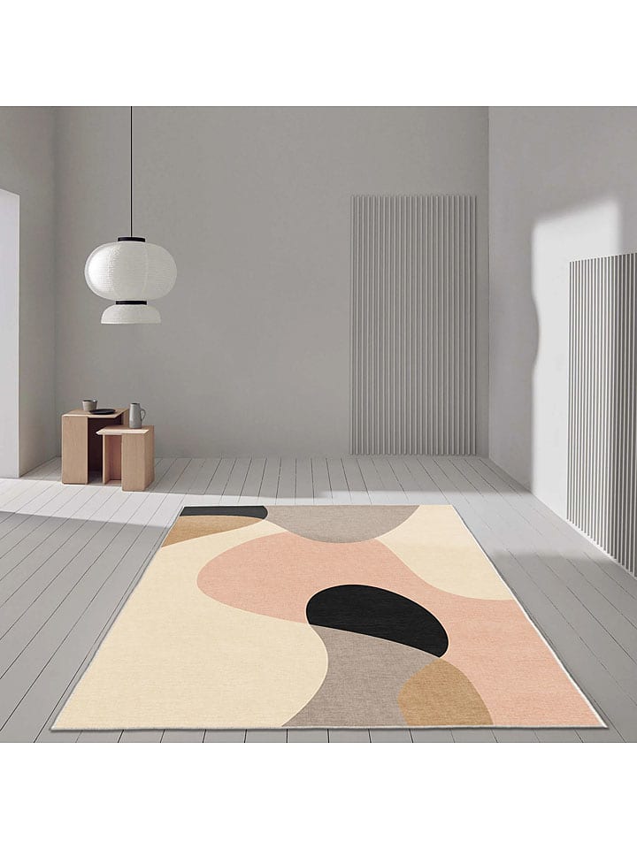 CARPET DIEM Dywan w kolorze beżowo-jasnoróżowo-szarym rozmiar: 100x150 cm