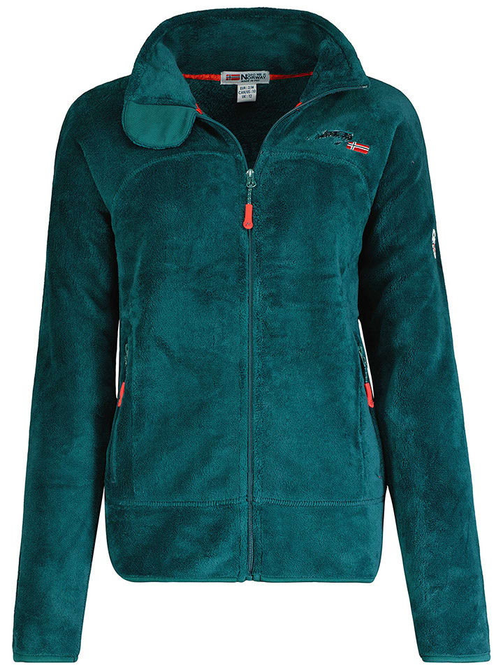 Geographical Norway Kurtka polarowa "Upaline" w kolorze zielonym rozmiar: 152