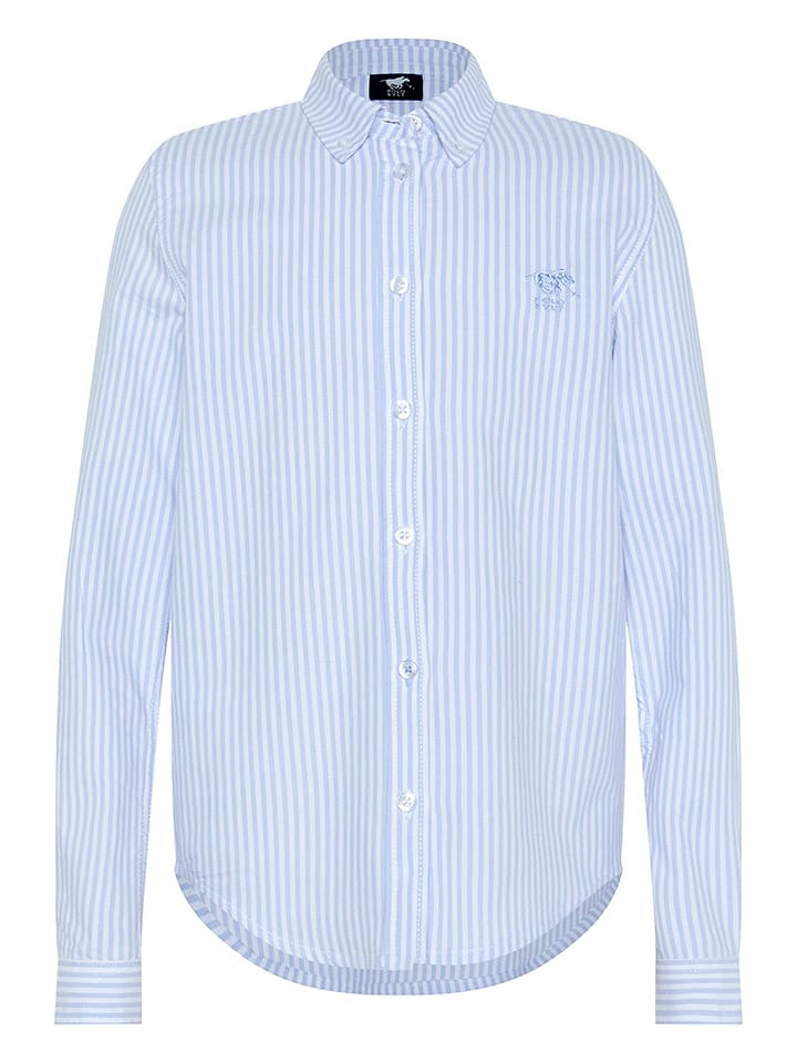 Polo Sylt Koszula - Regular fit - w kolorze błękitno-białym rozmiar: 134/140