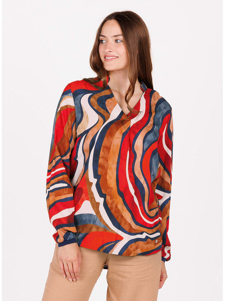 KEY LARGO Bluzka "Keen" w kolorze czerwono-granatowym rozmiar: XL