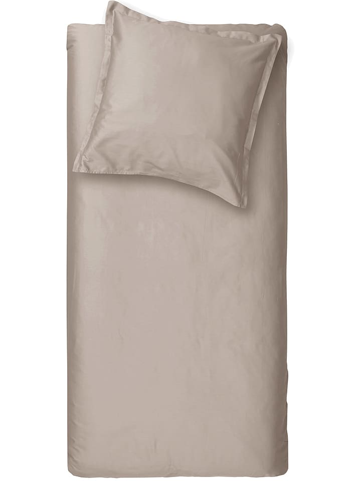 Cinderella Komplet pościeli satynowej "Cinderella" w kolorze beżowym rozmiar: 200x200/220 cm