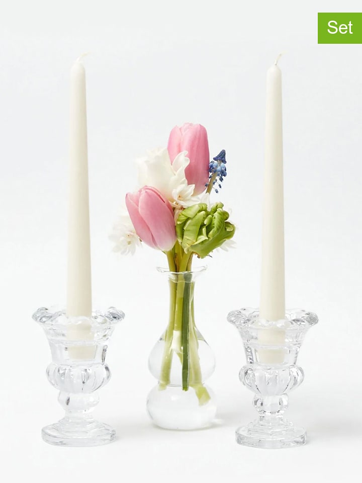 Lucky Bees Świece (2 szt.) w kolorze białym - 2x 60 g rozmiar: onesize