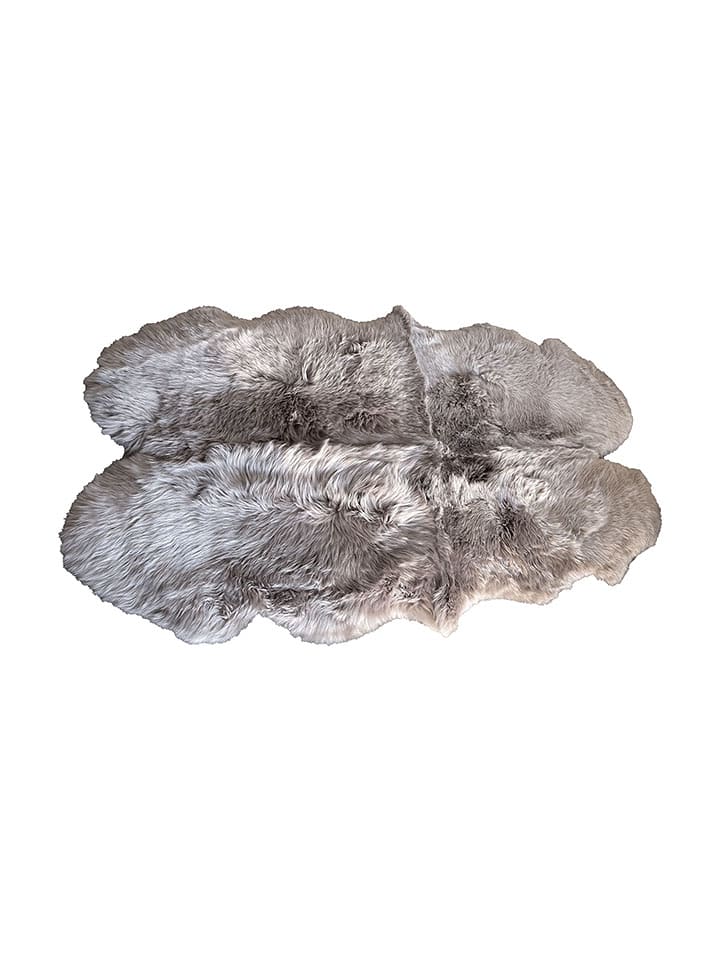 Kaiser Naturfellprodukte Dekoracyjny dywan wełniany w kolorze szarobrązowym - 190 x 120 cm rozmiar: onesize