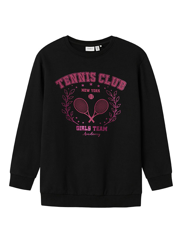 name it Bluza "Barria" w kolorze czarno-różowym rozmiar: 122/128