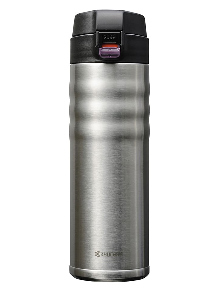 Kyocera Butelka termiczna "Flip Top" w kolorze srebrnym - 500 ml rozmiar: onesize