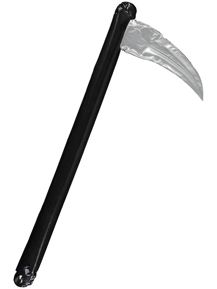 amscan Nadmuchiwana kosa w kolorze srebrno-czarnym rozmiar: onesize