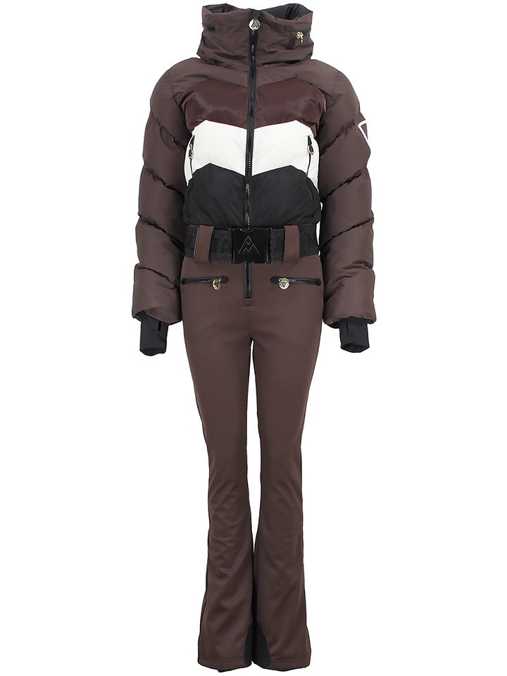 Peak Mountain Kombinezon narciarski "Antiero" w kolorze brązowym rozmiar: L