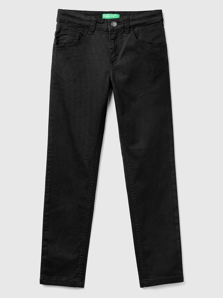 Benetton Spodnie w kolorze czarnym rozmiar: 140