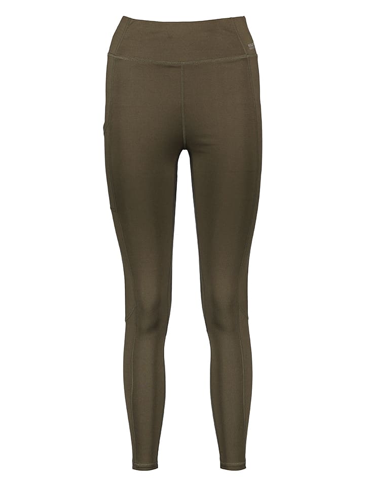 Regatta Legginsy sportowe "Holeen II" w kolorze khaki rozmiar: 44