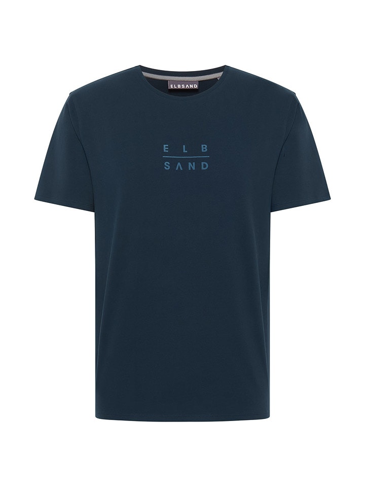 ELBSAND Koszulka "Torben" w kolorze granatowym rozmiar: L