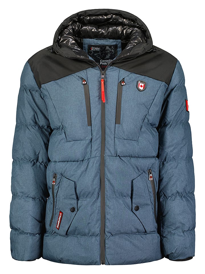 Canadian Peak Kurtka zimowa "Cashblendeak" w kolorze niebiesko-czarnym rozmiar: L