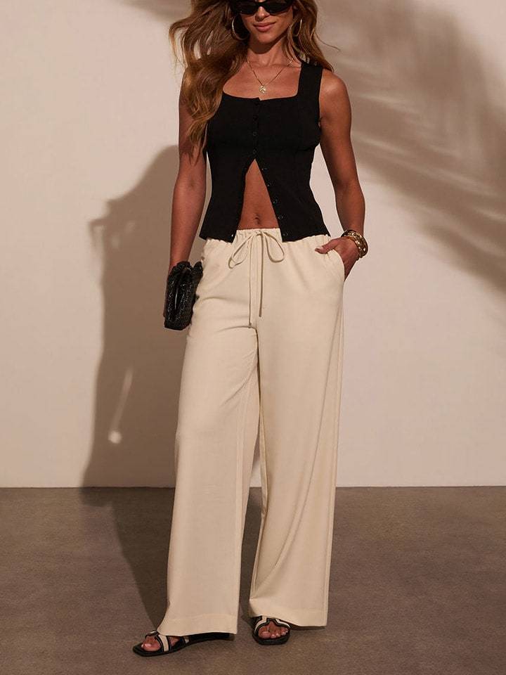 Milan Kiss Top w kolorze czarnym rozmiar: M