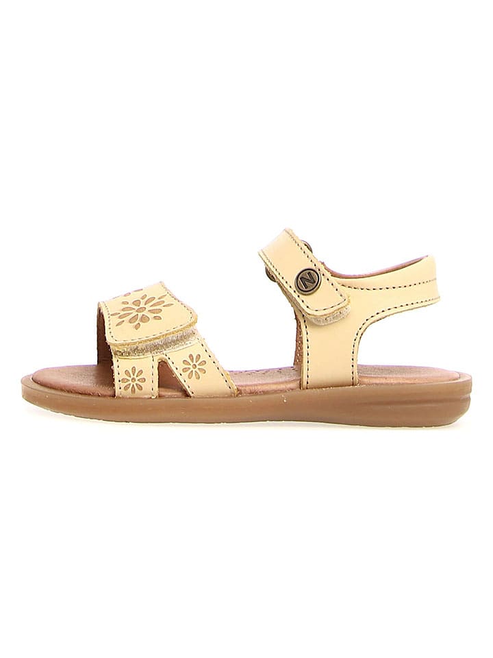 Naturino Skórzane sandały "Paglia" w kolorze żółtym rozmiar: 25