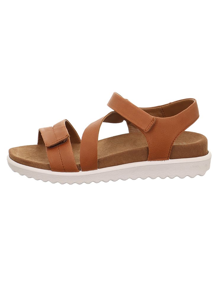 Legero Skórzane sandały "Move" w kolorze jasnobrązowym rozmiar: 39