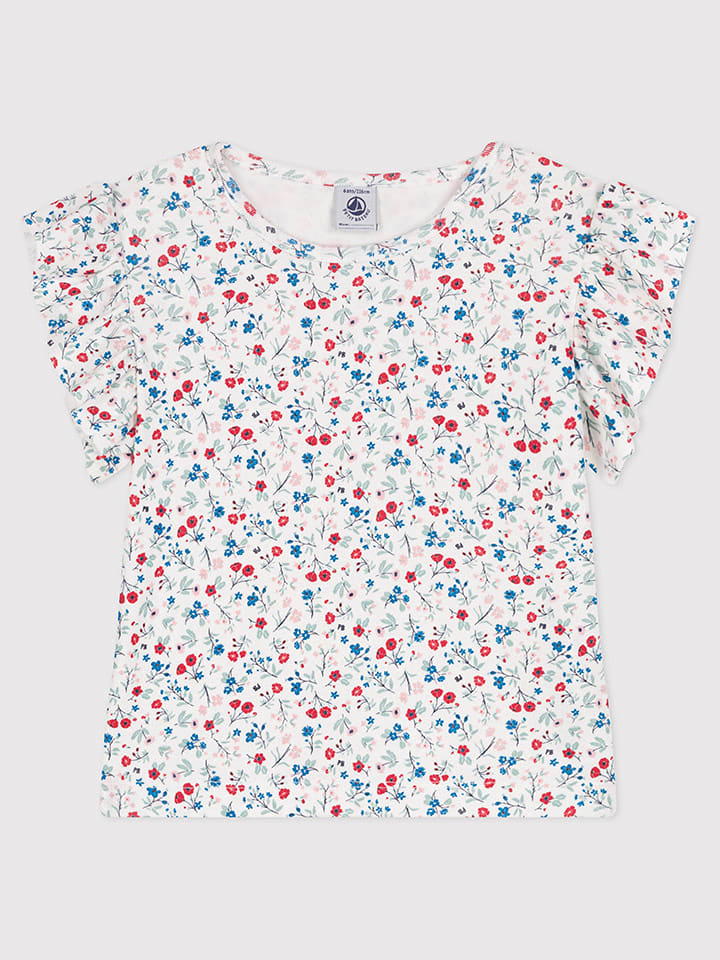 PETIT BATEAU Koszulka w kolorze białym rozmiar: 140