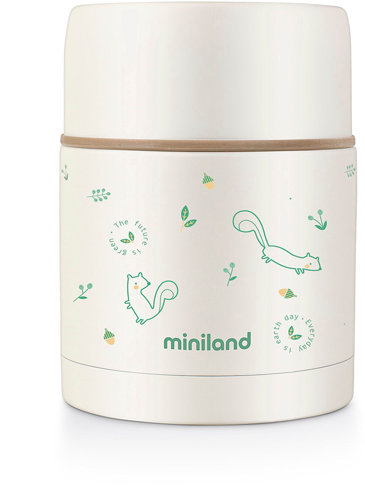 Miniland Pojemnik termiczny "Chip" w kolorze kremowo-zielonym - 600 ml rozmiar: onesize