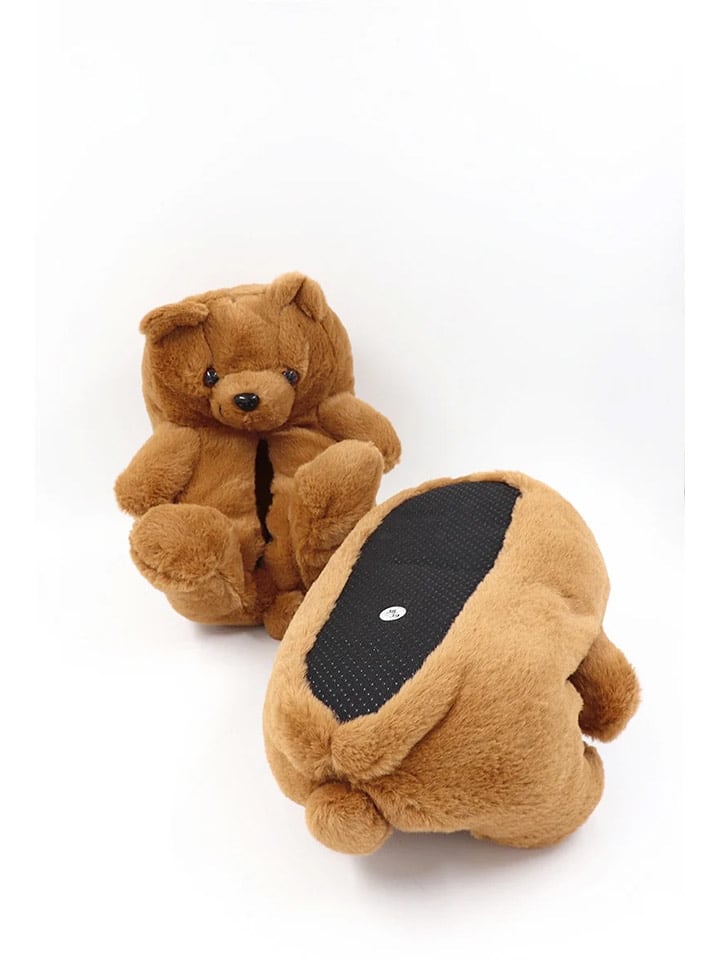 Confly Kapcie w kolorze jasnobrązowym rozmiar: 38/39