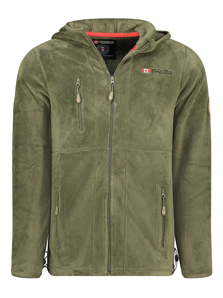 Canadian Peak Kurtka polarowa "Uploadeak" w kolorze oliwkowym rozmiar: M