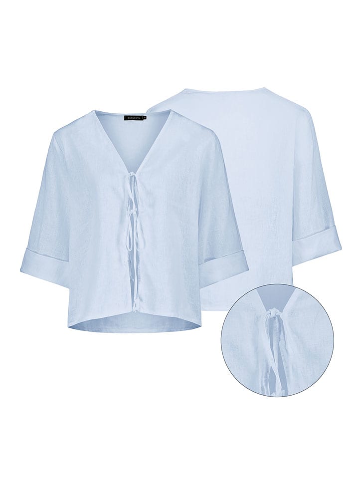 Eight2Nine Bluzka w kolorze błękitnym rozmiar: M/L