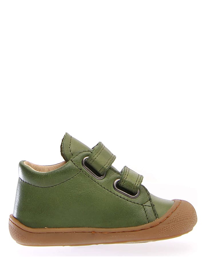 Naturino Skórzane buty "Cocoon" w kolorze zielonym do nauki chodzenia rozmiar: 25