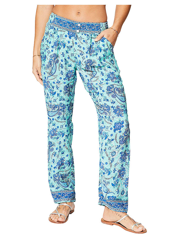 Ipanima Spodnie w kolorze błękitno-czarno-białym rozmiar: 34/36