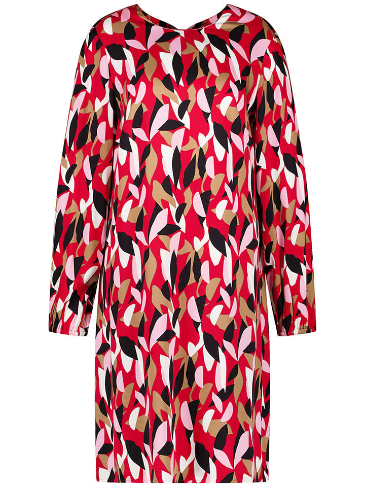 TAIFUN Sukienka w kolorze czerwono-czarno-białym rozmiar: 36