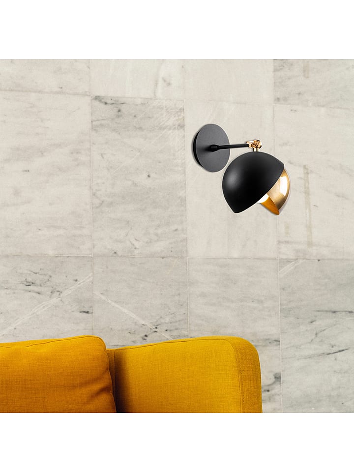 Opviq Lampa ścienna "Berceste" w kolorze złoto-czarnym - 20 x 25 cm rozmiar: onesize