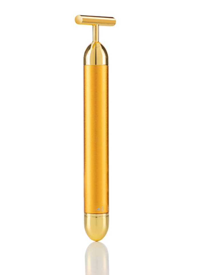 InnovaGoods Masażer w kolorze złotym do twarzy - 3,2 x 14 x 1,4 cm rozmiar: onesize