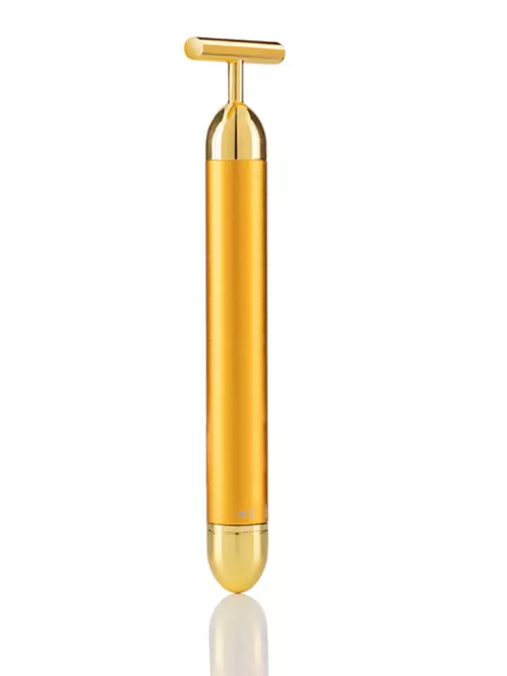 InnovaGoods Masażer w kolorze złotym do twarzy - 3,2 x 14 x 1,4 cm rozmiar: onesize