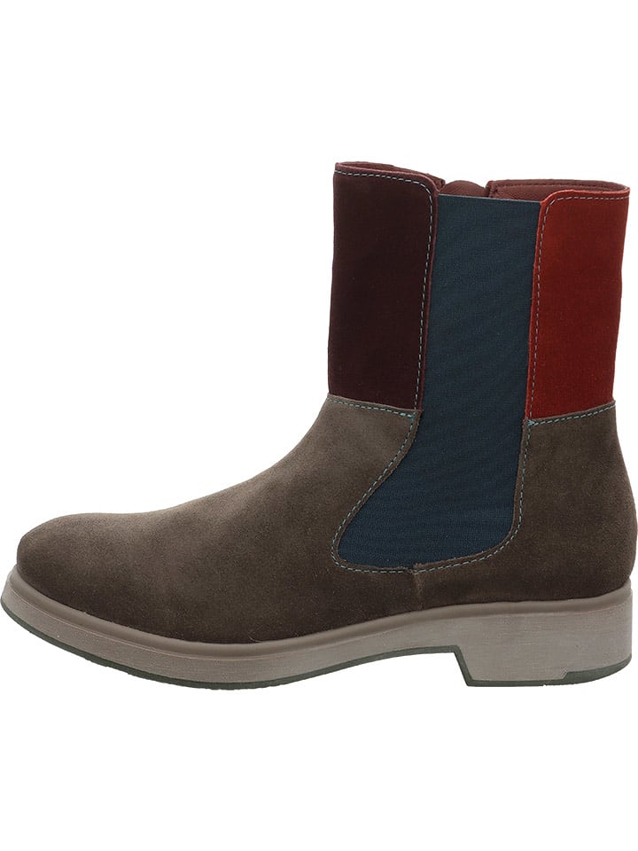 Think! Skórzane botki w kolorze brązowym rozmiar: 43