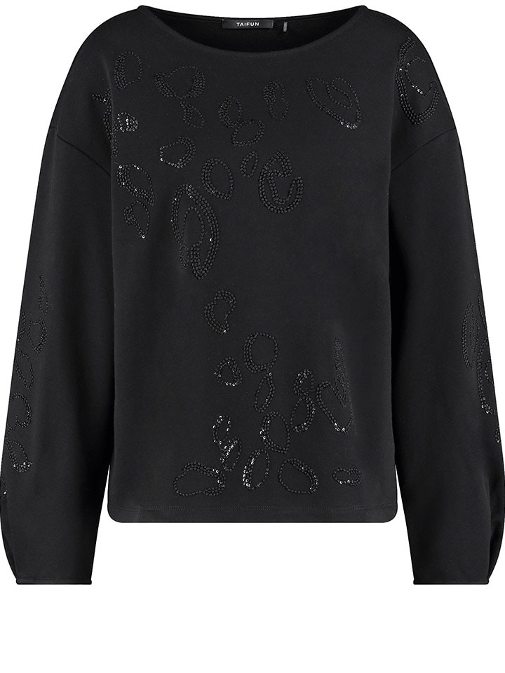 TAIFUN Bluza w kolorze czarnym rozmiar: 46