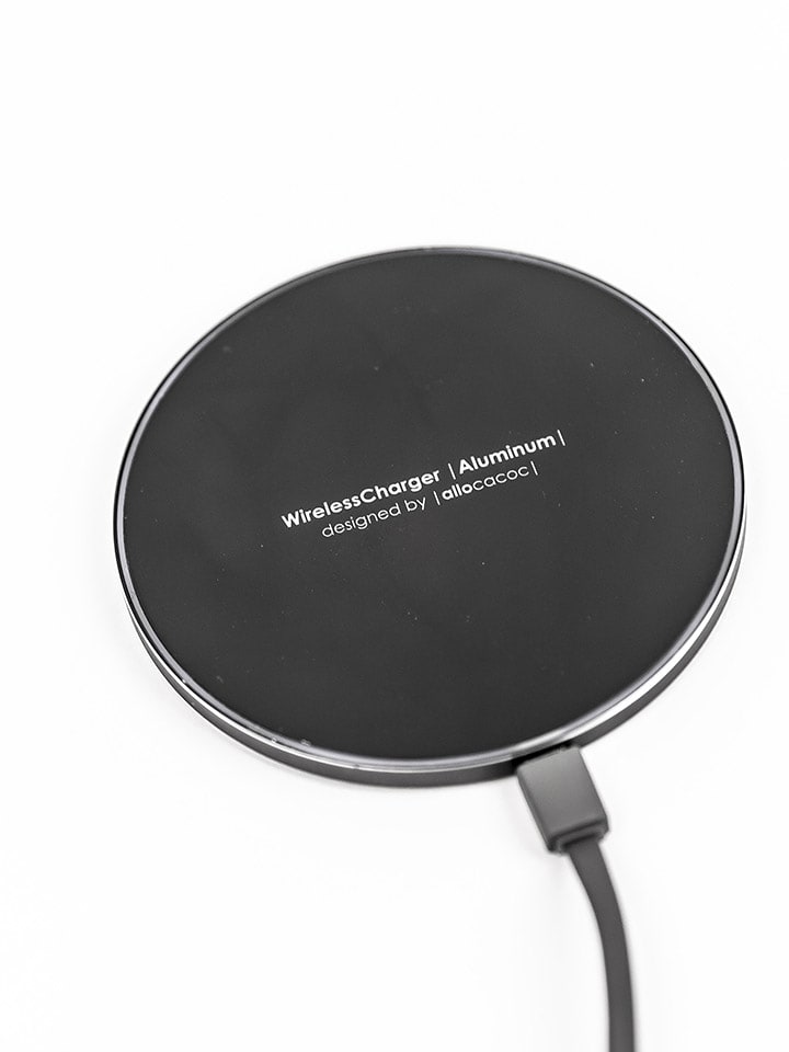 Designnest Ładowarka "WirelessCharger Aluminum" w kolorze czarnym rozmiar: onesize