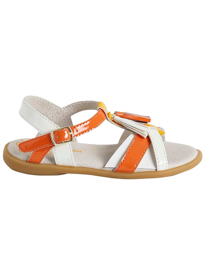 vertbaudet Sandały w kolorze pomarańczowym rozmiar: 24
