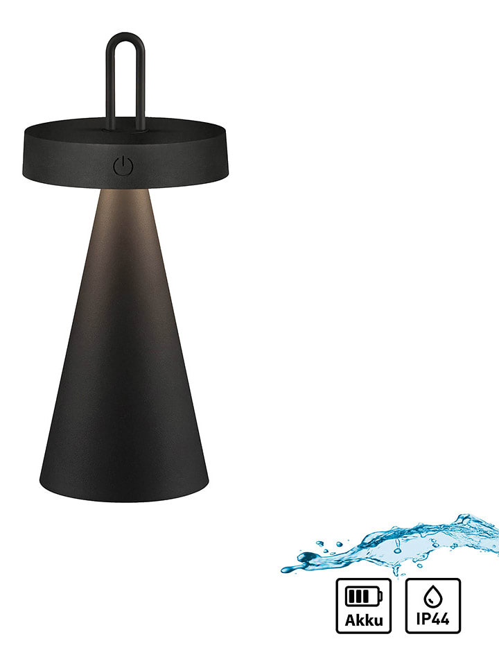 Just Light Lampa stołowa LED "Alwa" w kolorze czarnym - wys. 28,9 x Ø 12,8 cm rozmiar: onesize