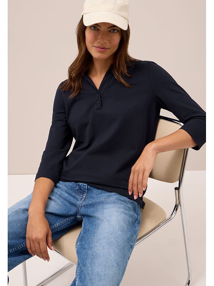 Cecil Koszulka w kolorze granatowym rozmiar: L