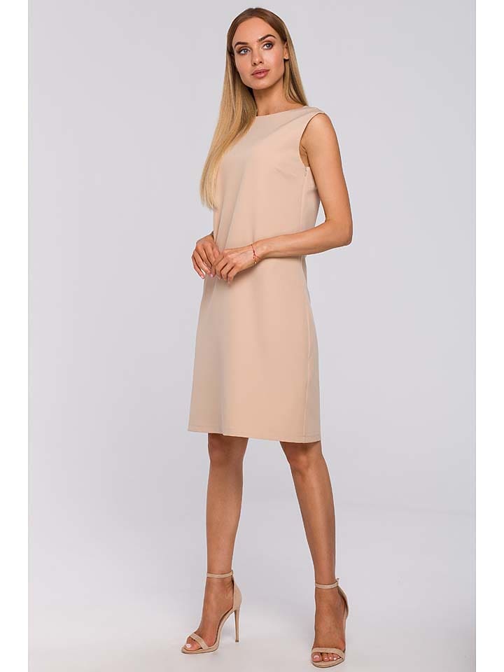 made of emotion Sukienka w kolorze beżowym rozmiar: L