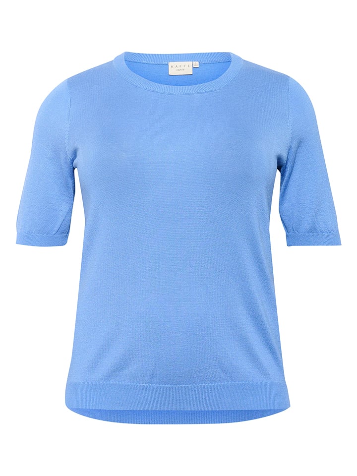 KAFFE curve Sweter w kolorze błękitnym rozmiar: XL