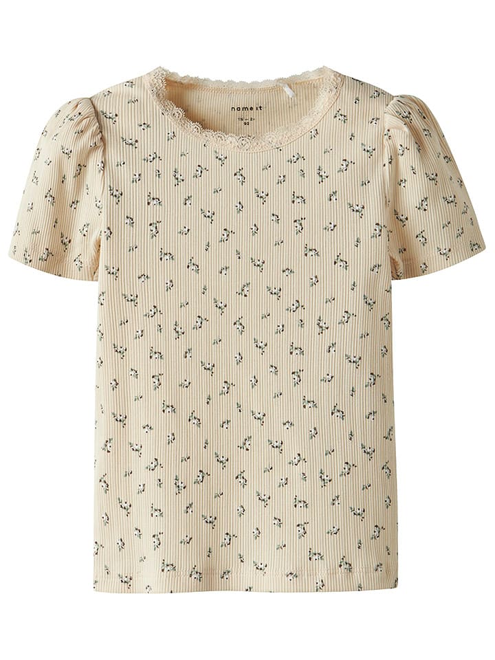 name it Koszulka "Hoise" w kolorze beżowym rozmiar: 98