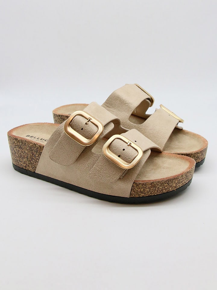 Bellucci Klapki w kolorze beżowym rozmiar: 41