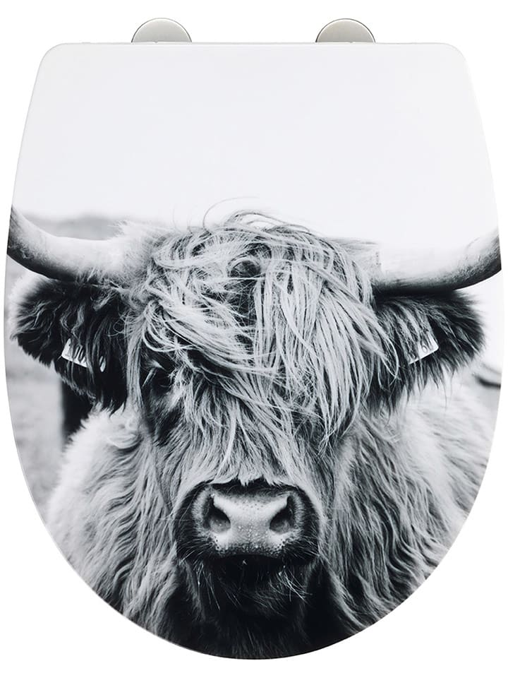 Wenko Automatyczna deska WC "Yak" w kolorze czarno-białym rozmiar: onesize