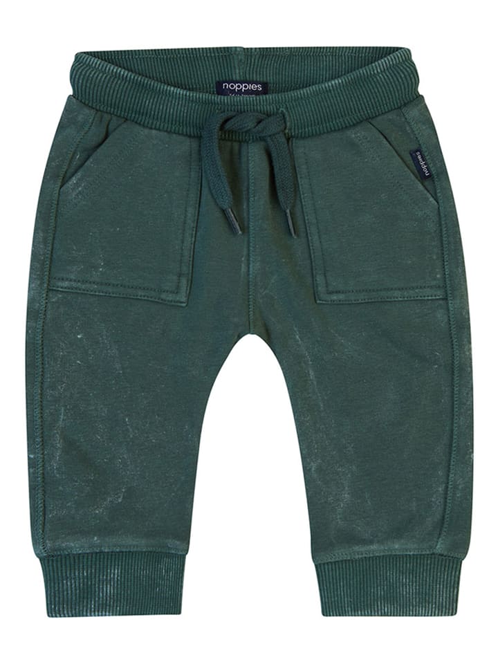 Noppies Spodnie dresowe "Grisel" w kolorze zielonym rozmiar: 74
