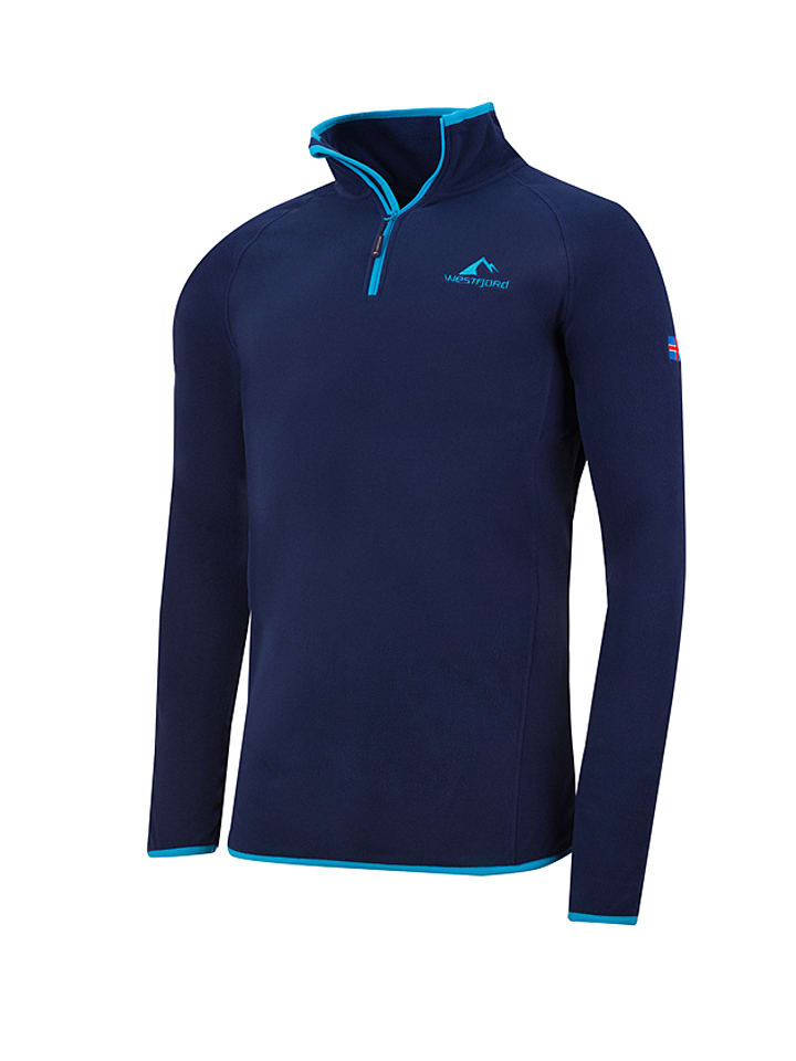 Westfjord Bluza polarowa "Hekla" w kolorze granatowo-turkusowym rozmiar: 3XL