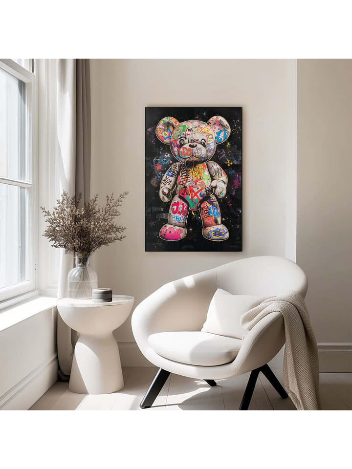 Orangewallz Druk artystyczny "Bear" w ramce rozmiar: 60x90 cm