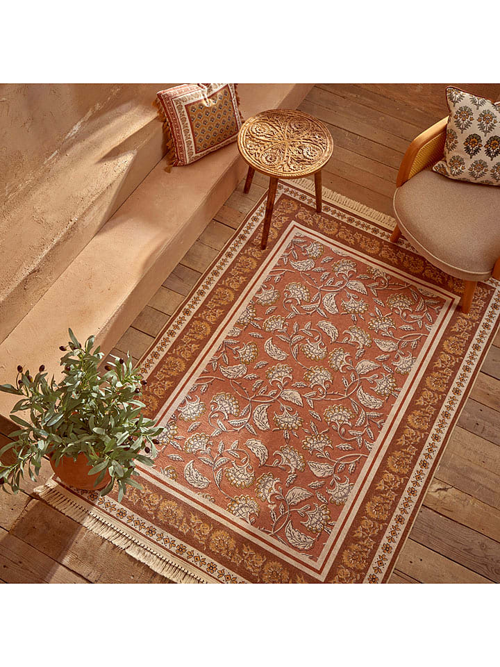 BELLA MAISON Dywan bawełniany w kolorze jasnobrązowym rozmiar: 120x180 cm