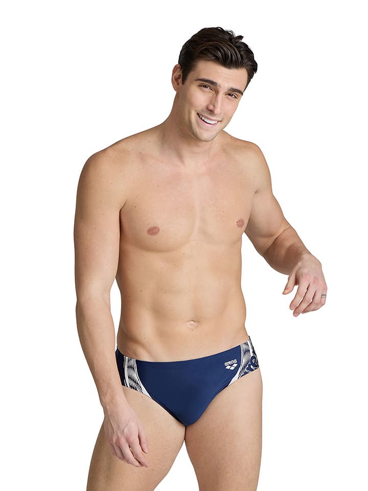 Arena Kąpielówki w kolorze granatowo-białym rozmiar: 5