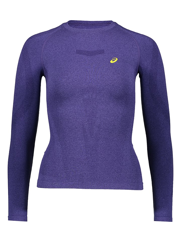 asics Koszulka w kolorze fioletowym do biegania rozmiar: M