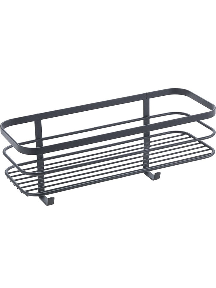 metaltex Regał łazienkowy "Origin" w kolorze czarnym - 29 x 13 x 11 cm rozmiar: onesize