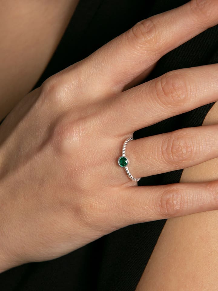 Lodie Silver Srebrny pierścionek z cyrkonią rozmiar: onesize