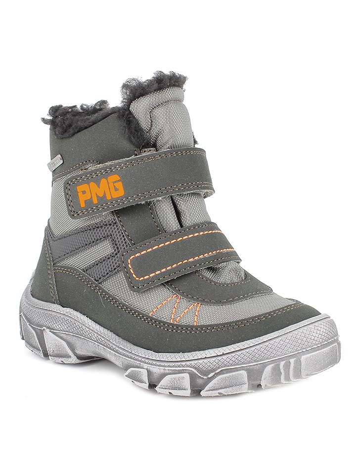 Primigi Skórzane botki zimowe w kolorze szarym rozmiar: 26